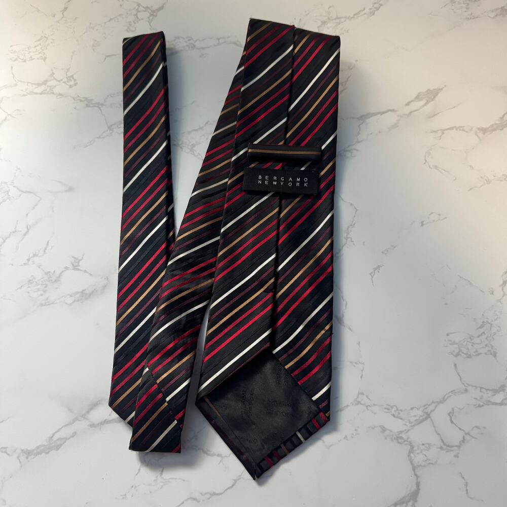 Bergamo New York Striped Tie - Picture 2 of 3